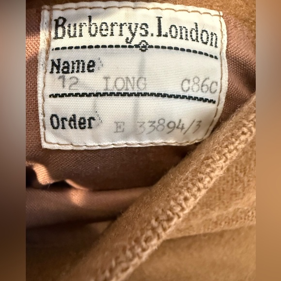 Classic Vintage Wool/Alpaca Burberry Camel Trench Coat - fits like a medium - Picture 10 of 10